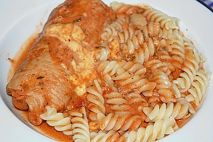 Fleischr&ouml;llchen mit Schinken - Salbei - F&uuml;llung 1