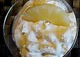 Ananas - Quark - Dessert mit Rum