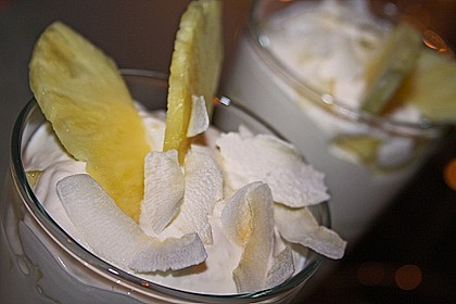 Ananas - Quark - Dessert mit Rum 9