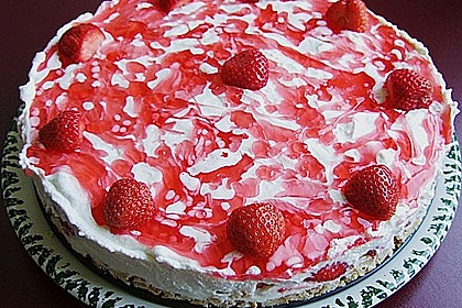 Erdbeertorte mit Frischk&auml;se