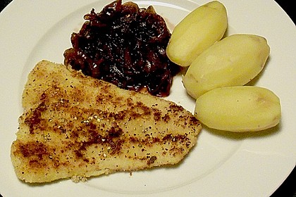 Kabeljaufilet mit Zwiebelgem&uuml;se