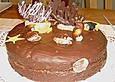 Nuss - Nougat - Torte mit Meeresfr&uuml;chten