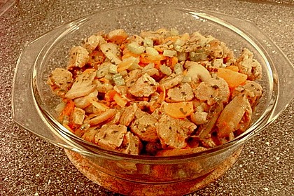 Sojageschnetzeltes, &uuml;berbacken