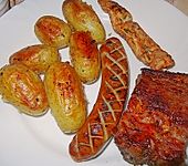 Feurige Kartoffelspie&szlig;e vom Grill (Bild)
