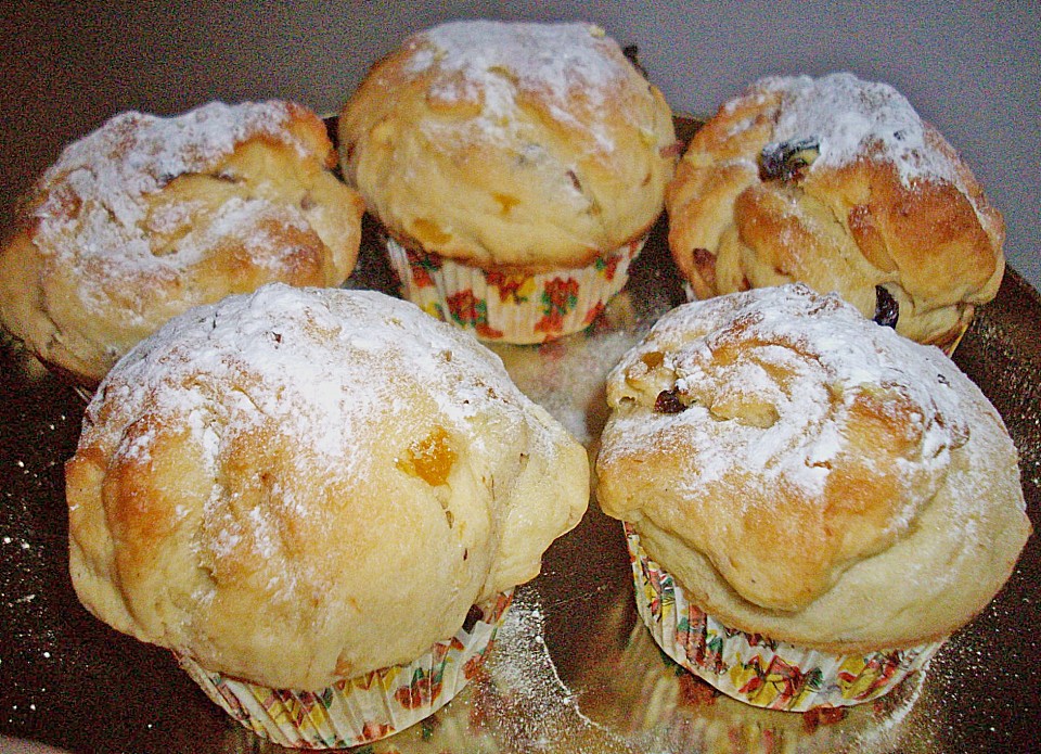 Stollen Muffins mit Aprikosen (Rezept mit Bild) Chefkoch.de