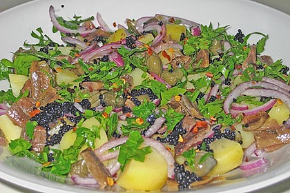 Kartoffelsalat mit Kaviar