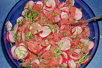 Pink Grapefruit - Radieschen - Salat