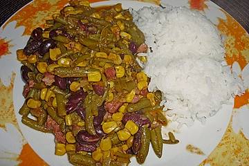 Mais - Bohnen - Pfanne