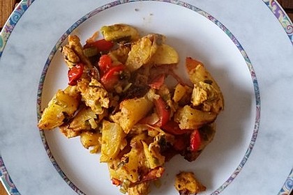 Hähnchenbrustfilet mit Country-Kartoffeln 38