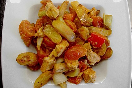 Hähnchenbrustfilet mit Country-Kartoffeln 82