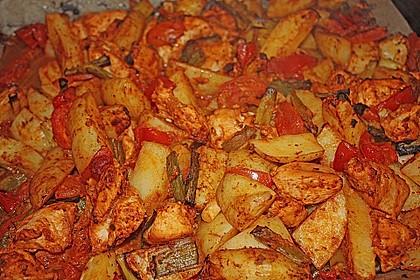 Hähnchenbrustfilet mit Country-Kartoffeln 63