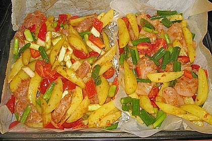 Hähnchenbrustfilet mit Country-Kartoffeln 62