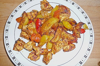 Hähnchenbrustfilet mit Country-Kartoffeln 28