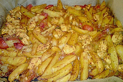 Hähnchenbrustfilet mit Country-Kartoffeln 104