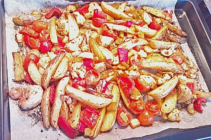 Hähnchenbrustfilet mit Country-Kartoffeln 111