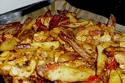 Hähnchenbrustfilet mit Country-Kartoffeln 109
