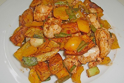 Hähnchenbrustfilet mit Country-Kartoffeln 11