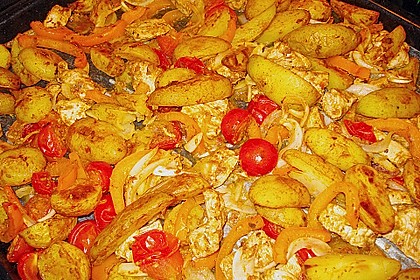 Hähnchenbrustfilet mit Country-Kartoffeln 60