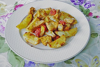 Hähnchenbrustfilet mit Country-Kartoffeln 23
