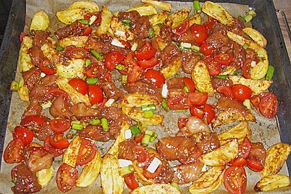 Hähnchenbrustfilet mit Country-Kartoffeln 64