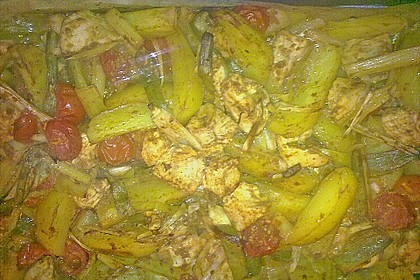Hähnchenbrustfilet mit Country-Kartoffeln 107