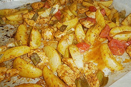 Hähnchenbrustfilet mit Country-Kartoffeln 87