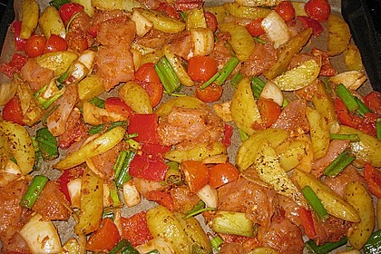 Hähnchenbrustfilet mit Country-Kartoffeln 54
