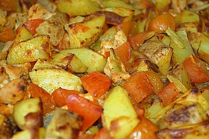 Hähnchenbrustfilet mit Country-Kartoffeln 74