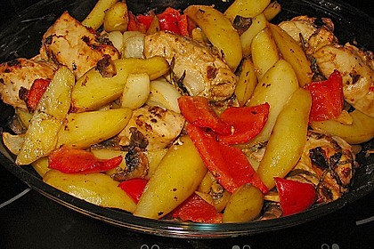 Hähnchenbrustfilet mit Country-Kartoffeln 14