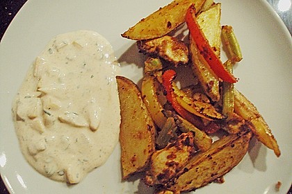 Hähnchenbrustfilet mit Country-Kartoffeln 73
