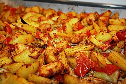 Hähnchenbrustfilet mit Country-Kartoffeln 27