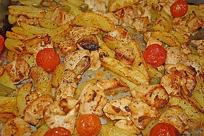 Hähnchenbrustfilet mit Country-Kartoffeln 38
