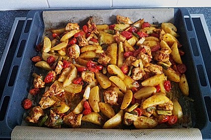 Hähnchenbrustfilet mit Country-Kartoffeln 67