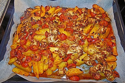Hähnchenbrustfilet mit Country-Kartoffeln 68