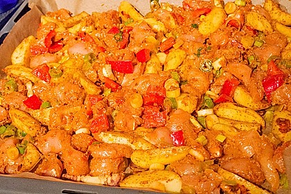 Hähnchenbrustfilet mit Country-Kartoffeln 88