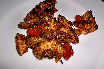 Hähnchenbrustfilet mit Country-Kartoffeln 75