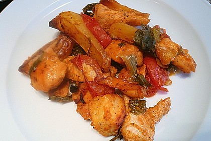 Hähnchenbrustfilet mit Country-Kartoffeln 48