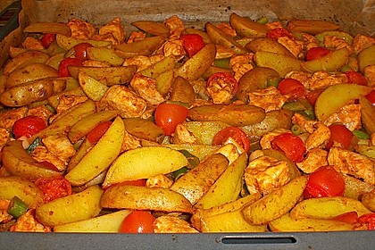 Hähnchenbrustfilet mit Country-Kartoffeln 25