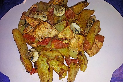 Hähnchenbrustfilet mit Country-Kartoffeln 79