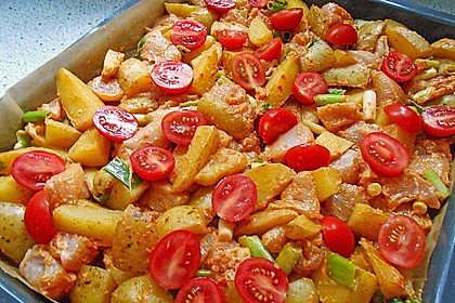 Hähnchenbrustfilet mit Country-Kartoffeln 4