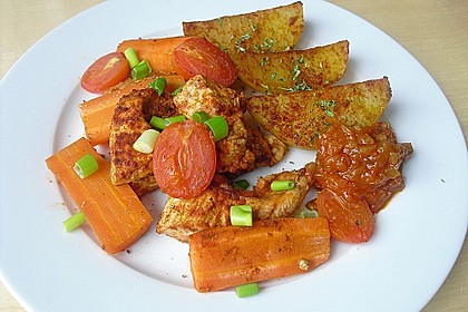 Hähnchenbrustfilet mit Country-Kartoffeln 13
