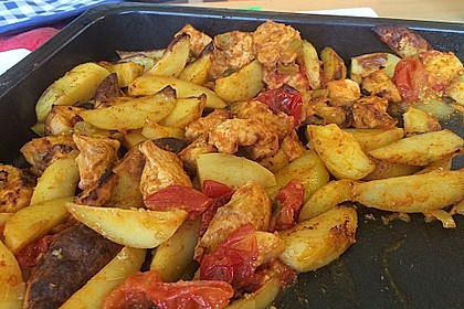 Hähnchenbrustfilet mit Country-Kartoffeln 45