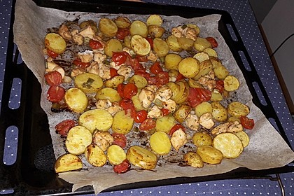 Hähnchenbrustfilet mit Country-Kartoffeln 35