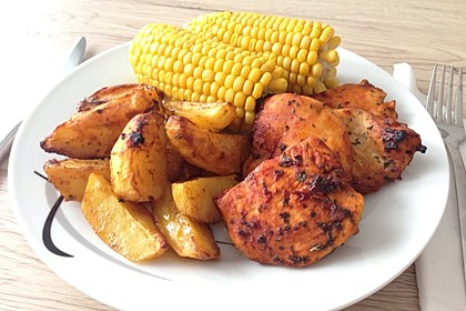 Hähnchenbrustfilet mit Country-Kartoffeln 15