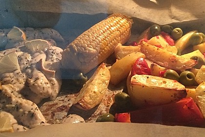 Hähnchenbrustfilet mit Country-Kartoffeln 31
