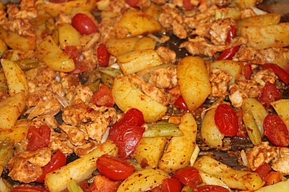 Hähnchenbrustfilet mit Country-Kartoffeln 43