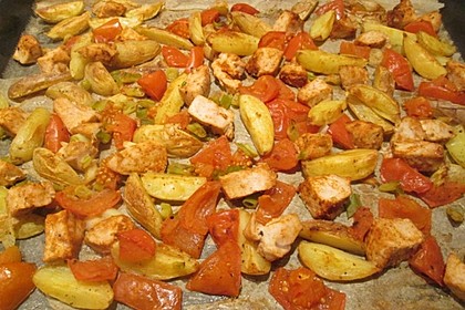 Hähnchenbrustfilet mit Country-Kartoffeln 17