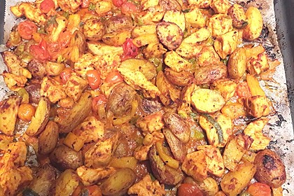 Hähnchenbrustfilet mit Country-Kartoffeln 42