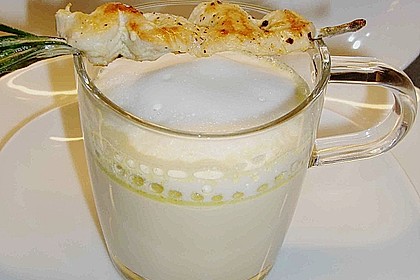 Rosmarinsüppchen mit Geflügelspieß 2