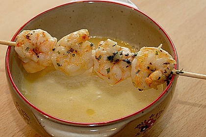Rosmarinsüppchen mit Geflügelspieß 1